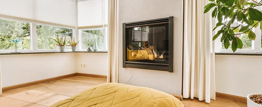 Residential Fireplace Ceramic Glass Installation in Huntington, NY