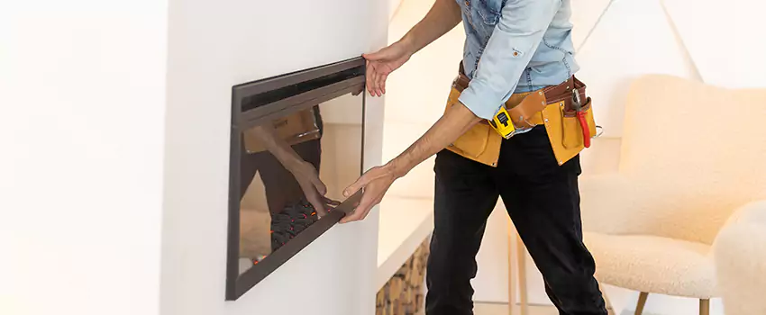 Metal Fireplace Installation in Huntington, New York