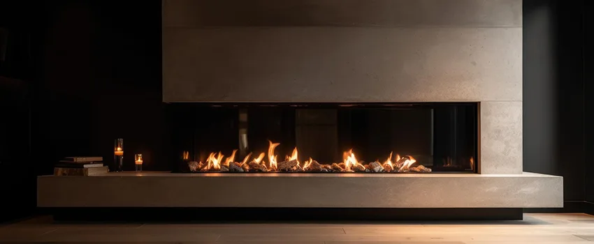 Gas Fireplace Ember Bed Design Services in Huntington, New York