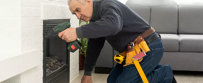 New Indoor Fireplace Installation in Huntington, New York