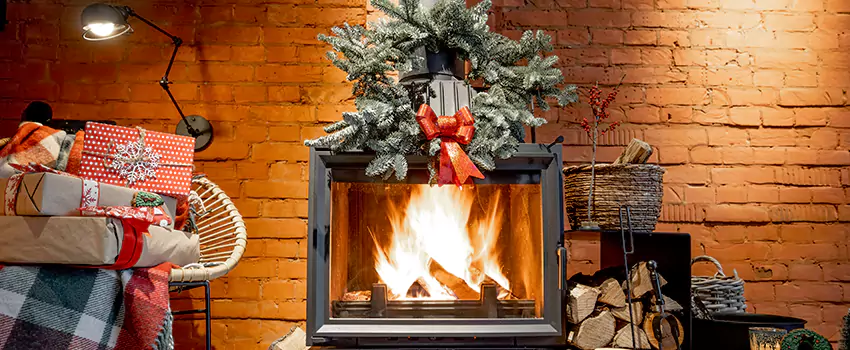 Travis Industries Linear Gas Fireplace Installation in Huntington, New York